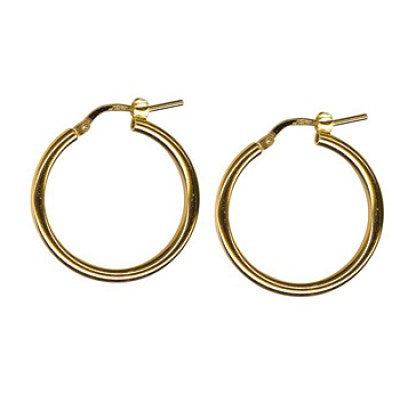 Silver Italian Hoop E/R 2mm tube, 20mm ID