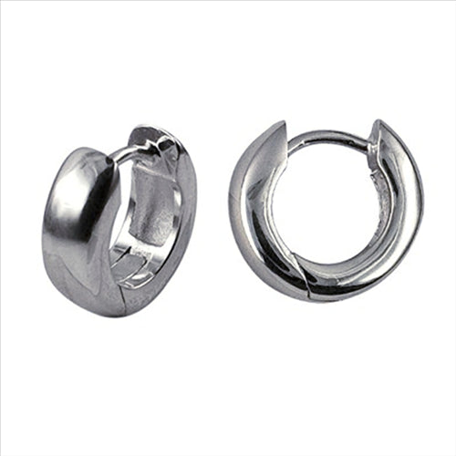 SIlver, Huggies, 10mm ID