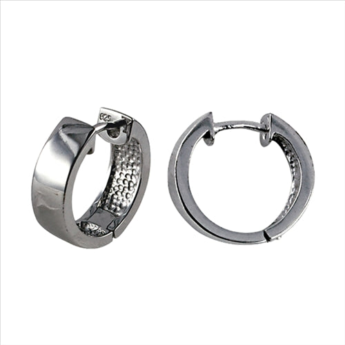 Silver, Huggies, 4.9mm tube, 11.6mm ID