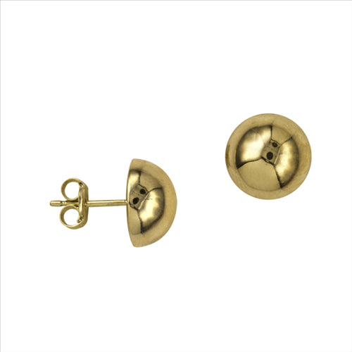 Silver, Half domed studs 10mm