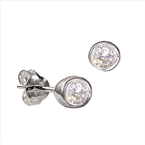 SS 4MMCZ BEZEL SET BIRTHSTONE SET APR
