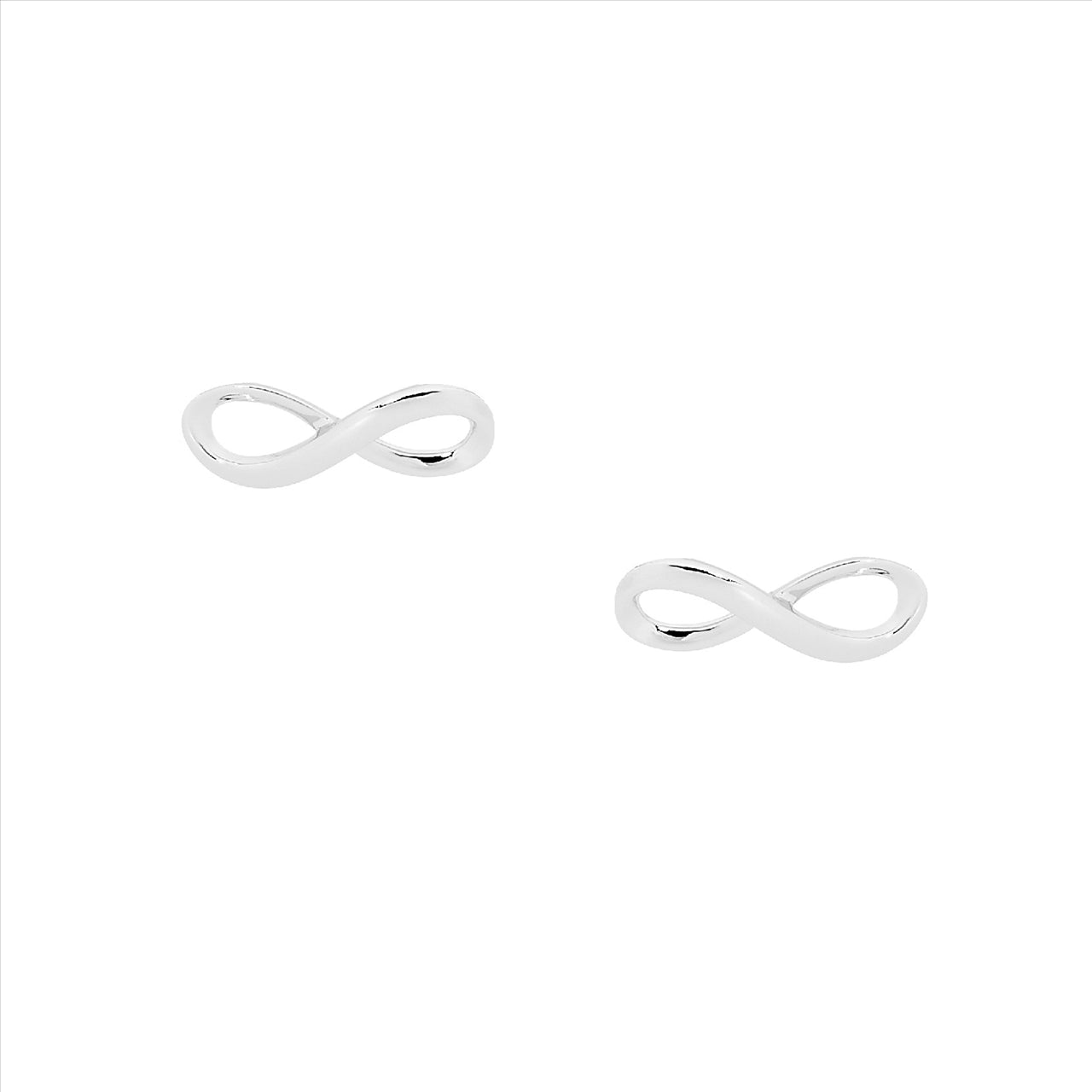 Sterling Silver 'Inifity' stud earrings