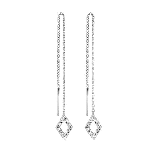 Silver, Threaded CZ set