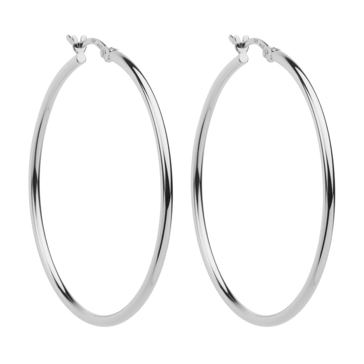 Silver hoops