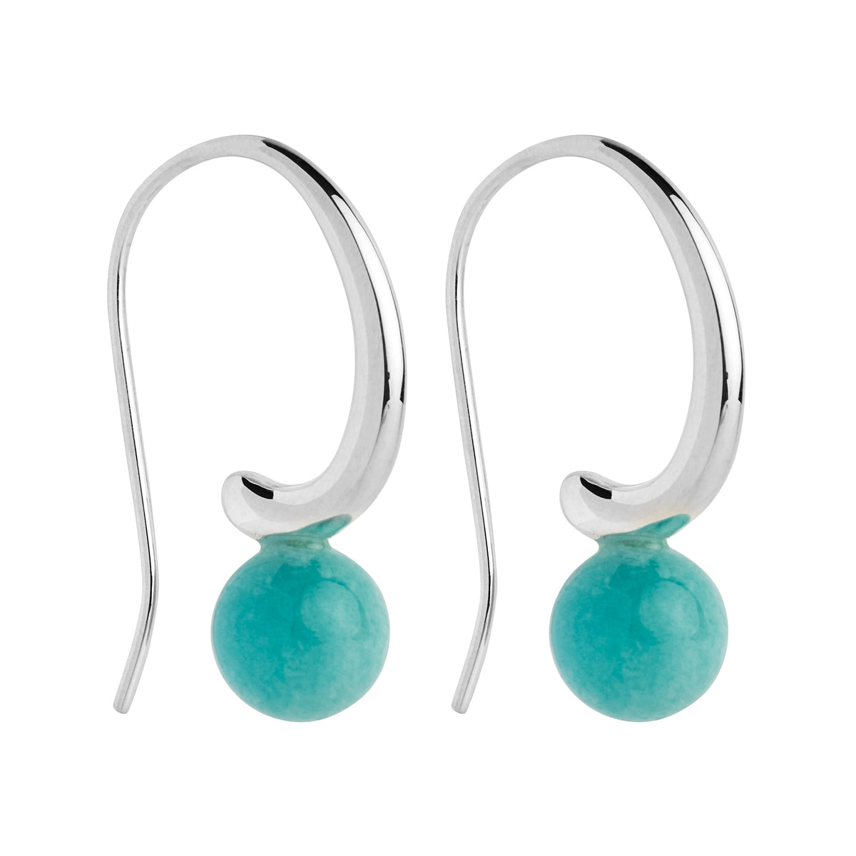 Amazonite hook earrings