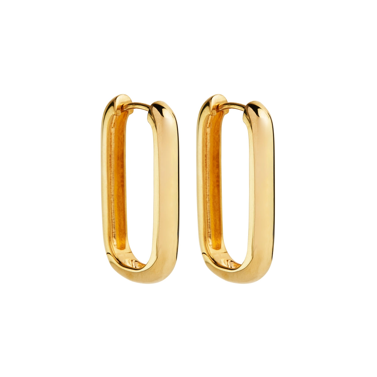 Rectangulare huggie style hoops