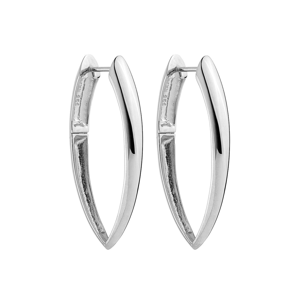 Huggie style Talon shaped hoop