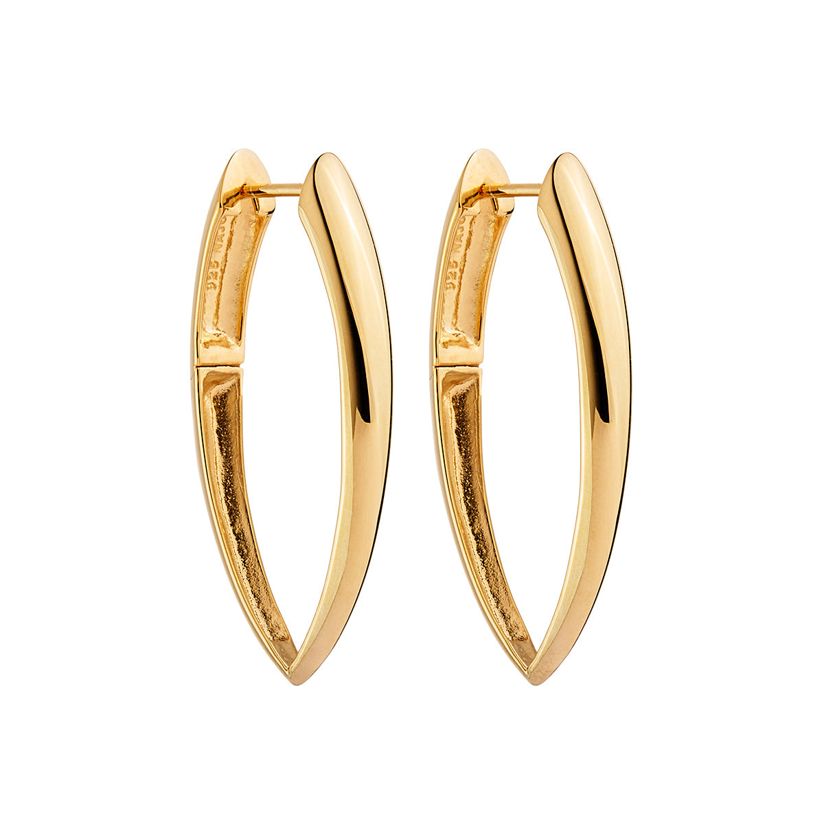 Huggie style Talon shaped hoop