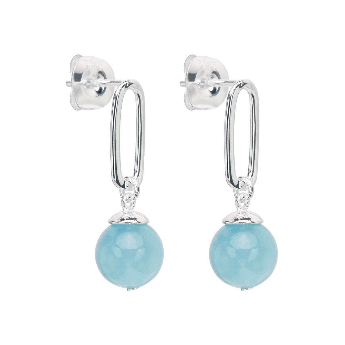 Aquamarine drop earrings