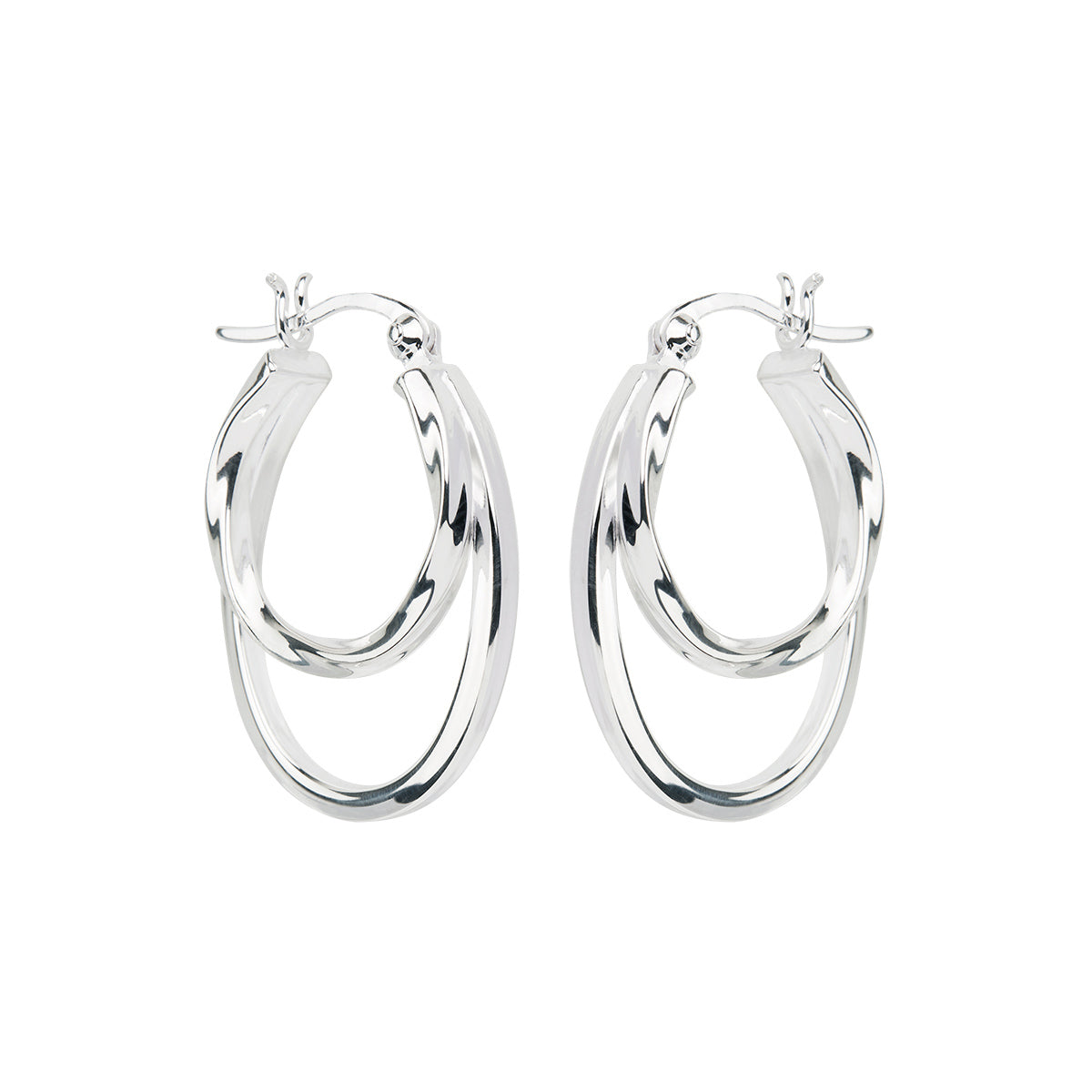 Double hoop earrings