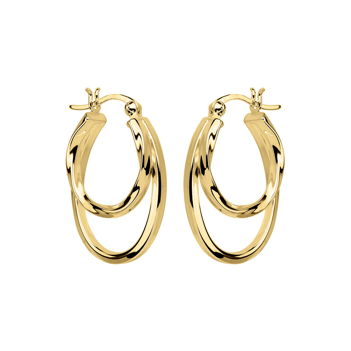 Double hoop earrings