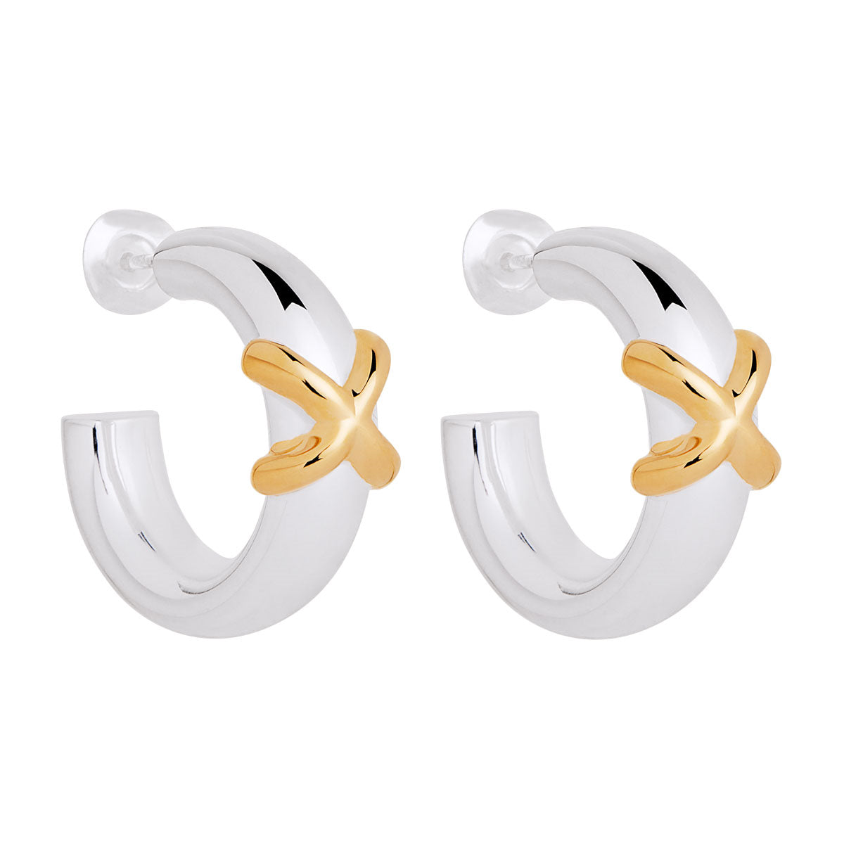 Two Toned Hoops