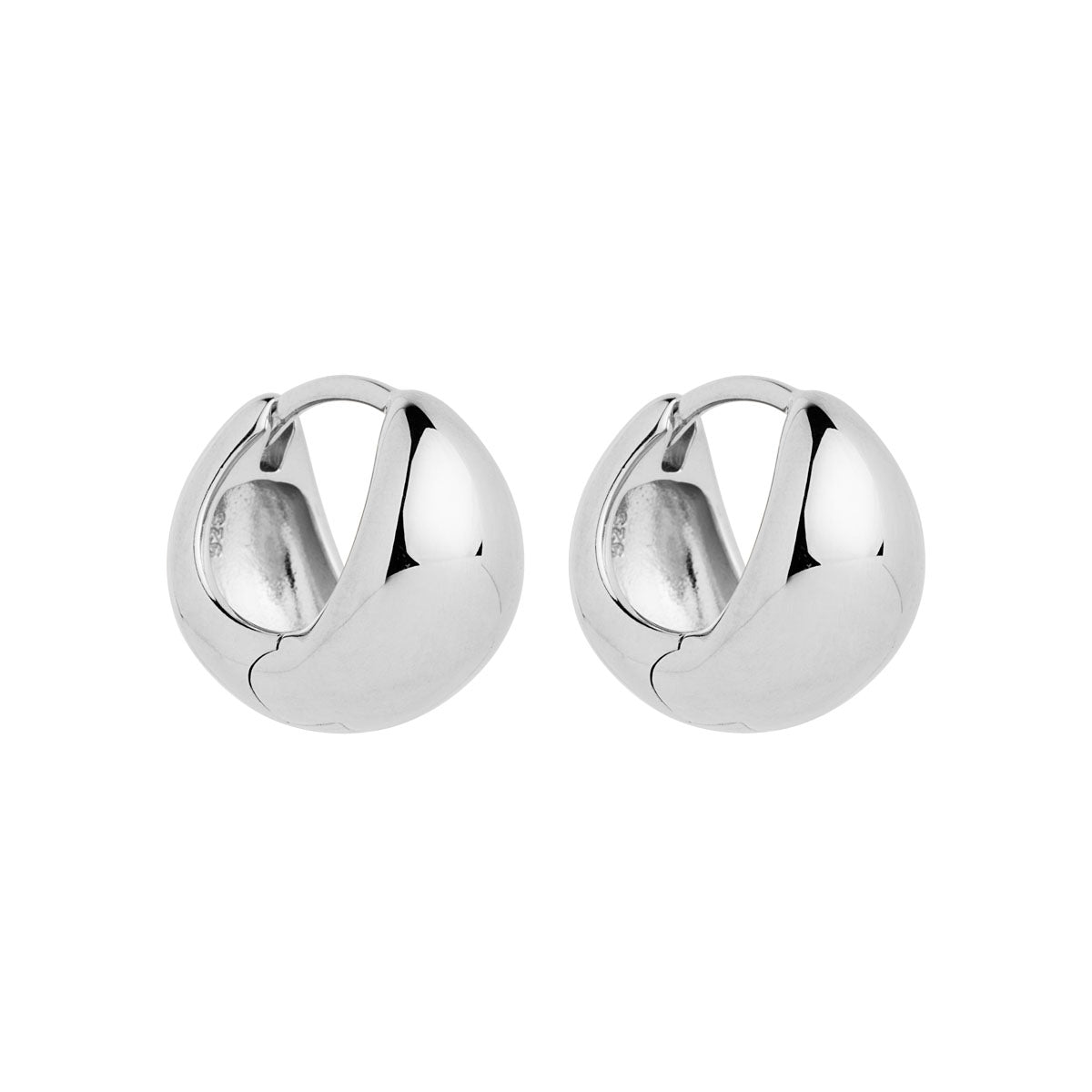 Silver huggies