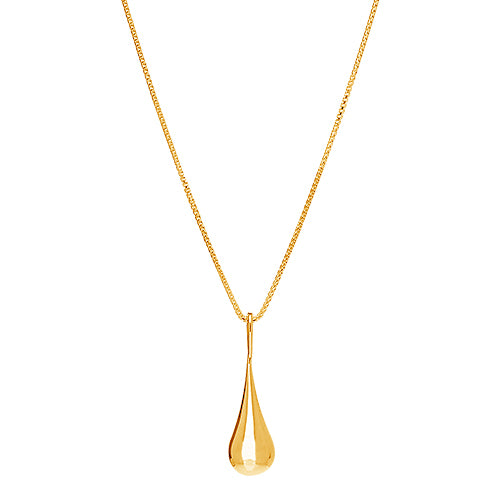 Teardrop pendant & chain