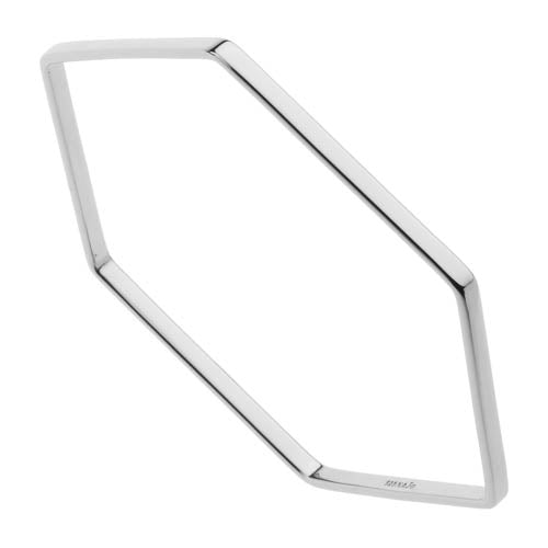 Silver Hexagon bangle 63mm ID