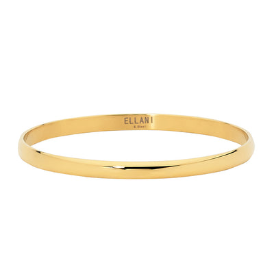 Gold plated bangle, 5mm
