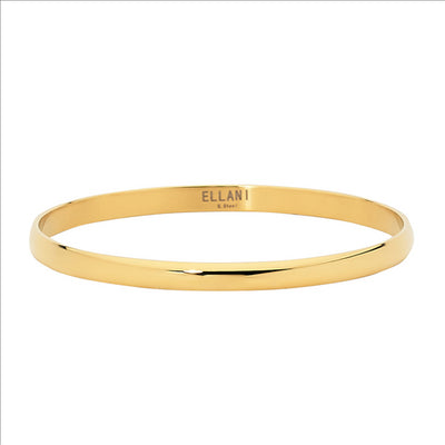 Gold plated bangle, 5mm