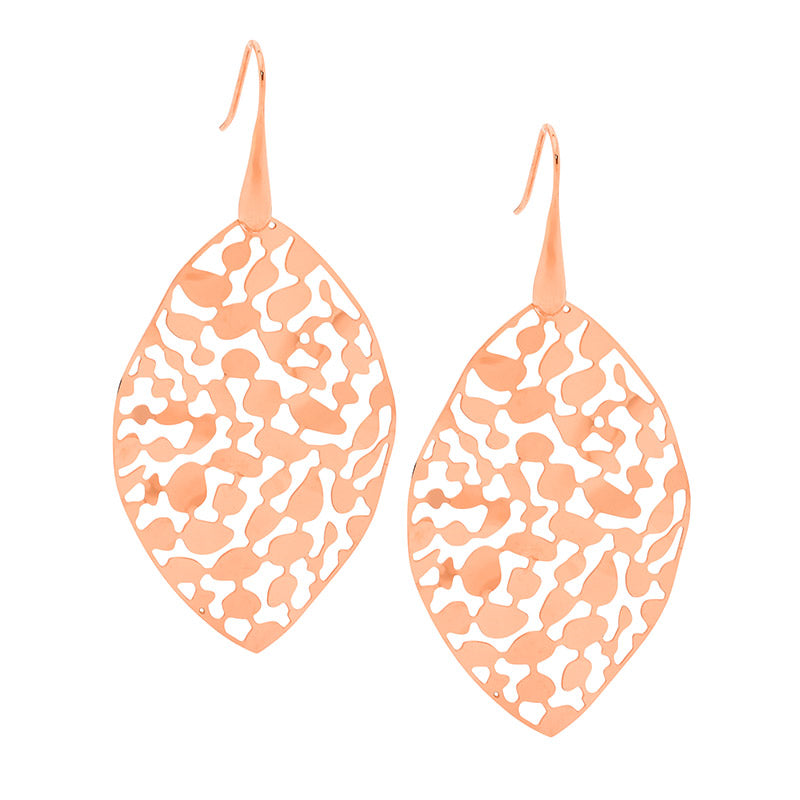 Rose gold Leaf earrings