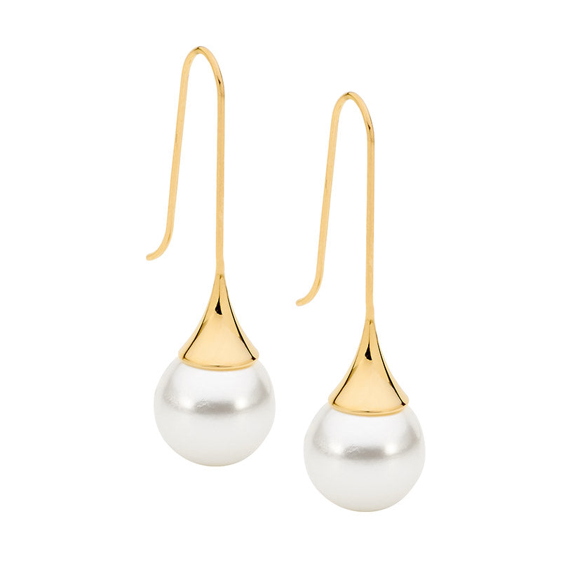 Pearl hook earrings