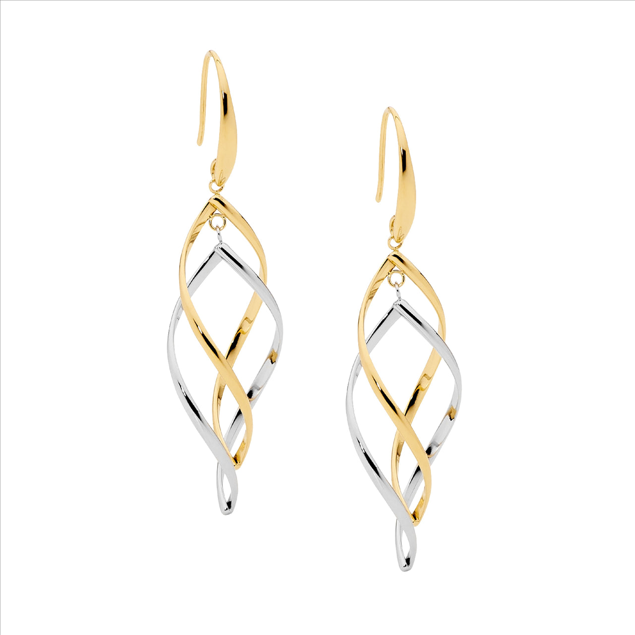 Twisted hook earrings