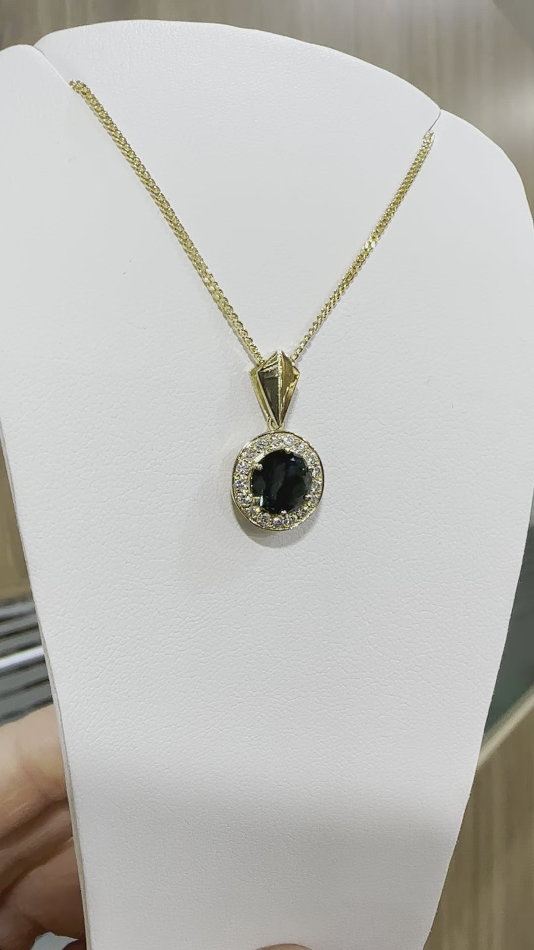 Sapphire & Diamond pendant